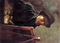 Self Portrait with Dark Felt Hat at the Easel Van Gogh plus A4 Photo Print