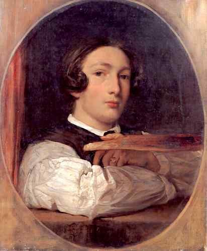 Self portrait as a boy Lord Frederick Leighton  A4 Photo Print