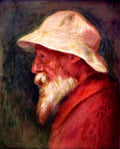 Selfportrait With White Hat A4 Photo Print
