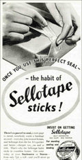 Sellotape Tape Hands Vintage Retro Advert Poster A4 Photo Print