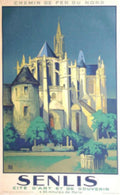 Senlis Castle France Vintage Retro Advert Poster A4 Photo Print