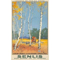 Senlis French Tourism Rk 26 Vintage Retro Advert Poster A4 Photo Print