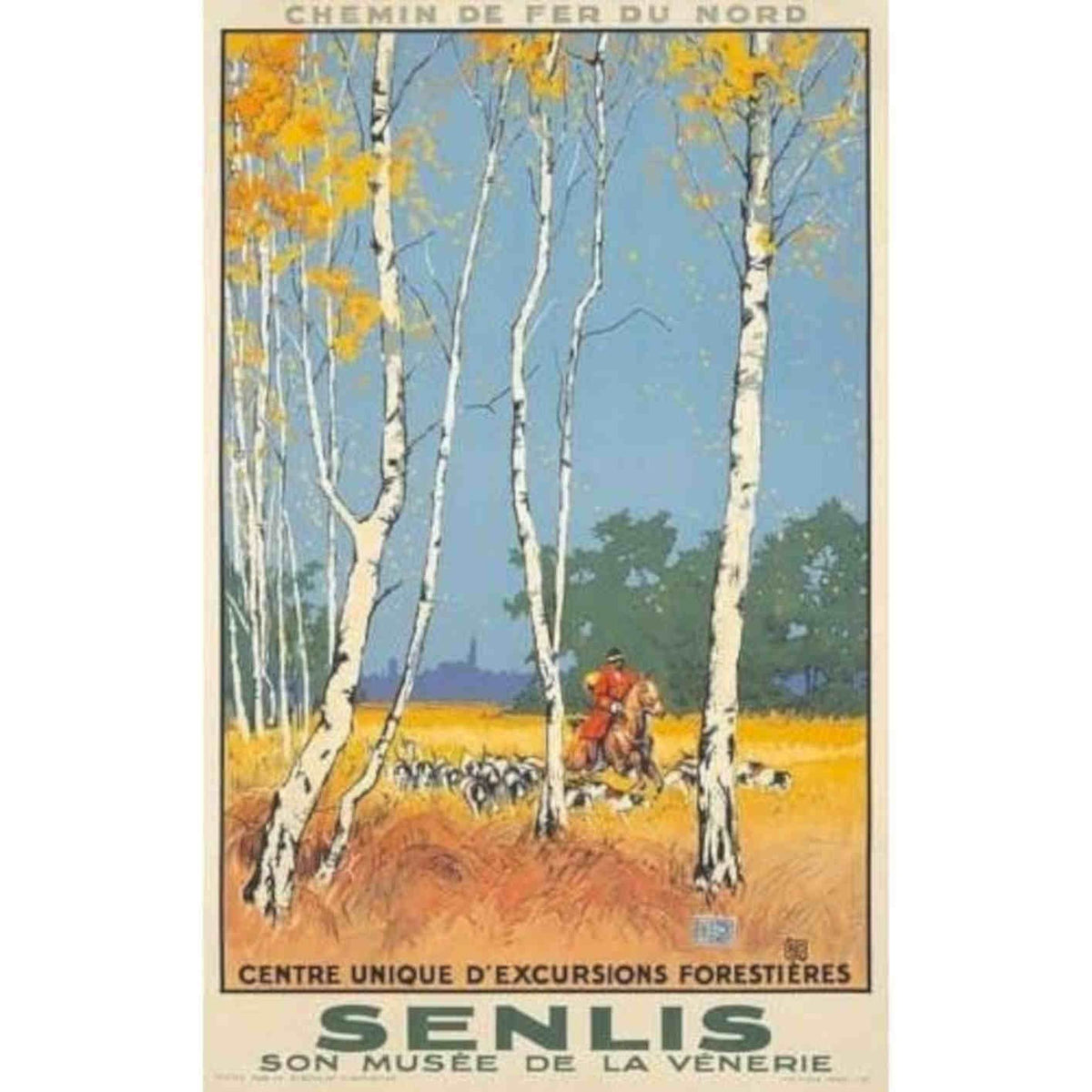 Senlis French Tourism Rk 26 Vintage Retro Advert Poster A4 Photo Print