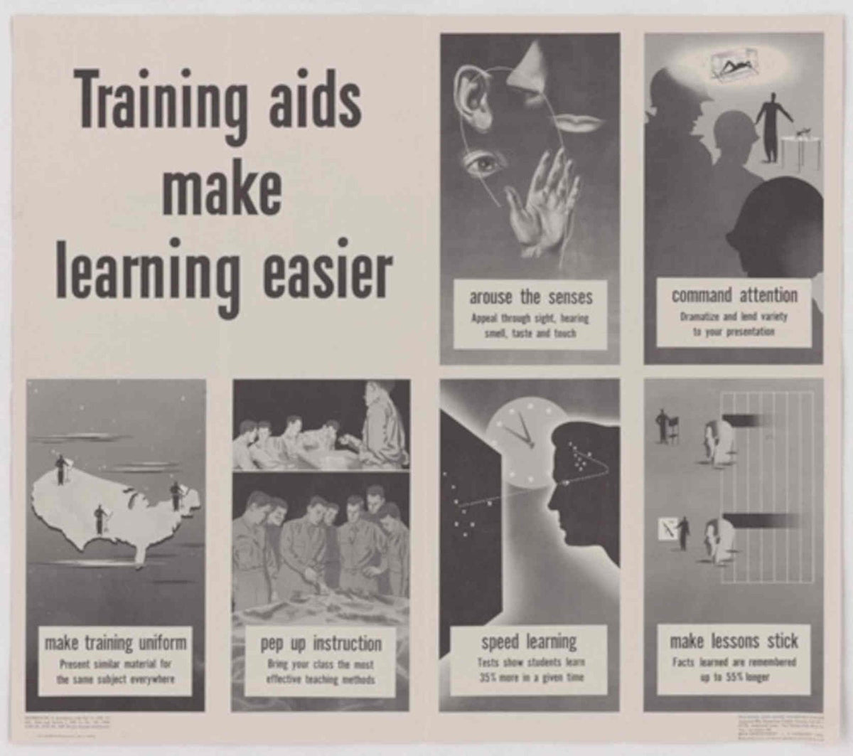 Sensory Learning Panels American World War II Advert Poster