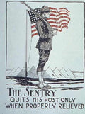 Sentry Post Relief Vintage Retro Advert Ads A4 Photo Print