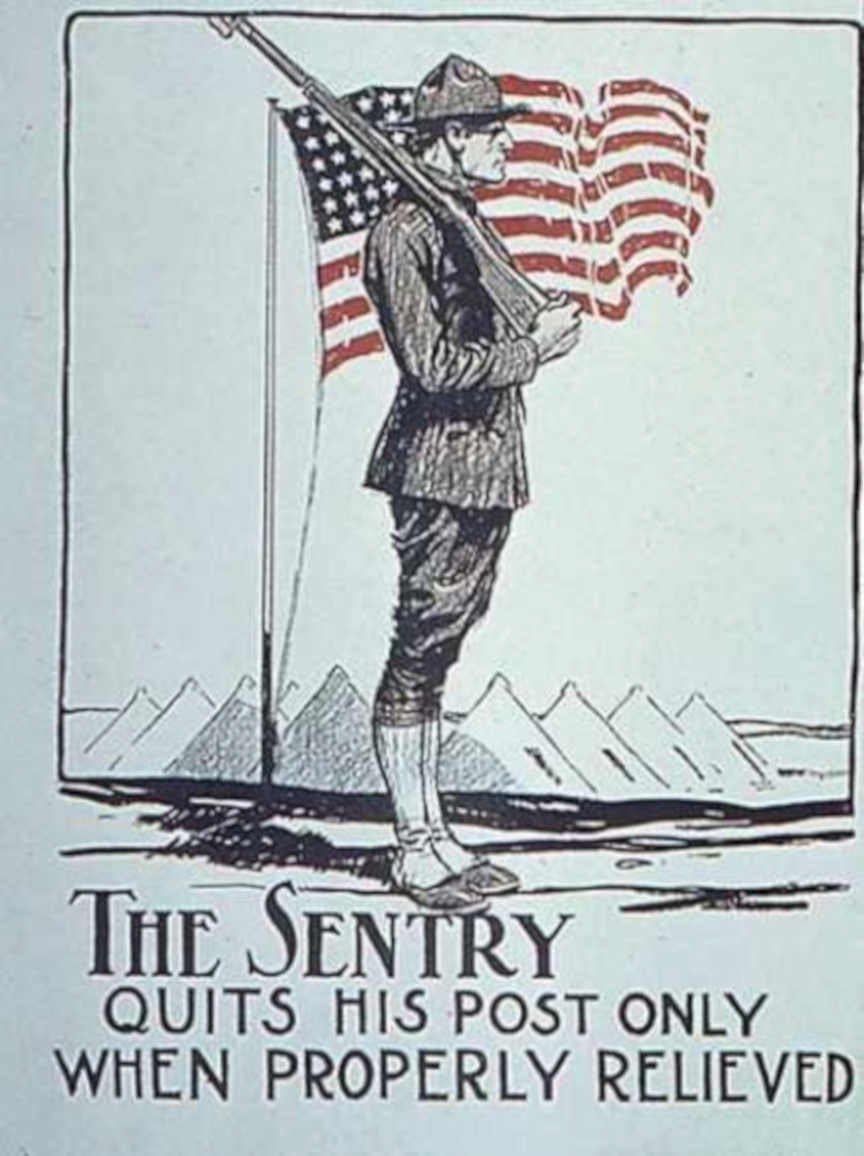 Sentry Post Relief Vintage Retro Advert Ads A4 Photo Print
