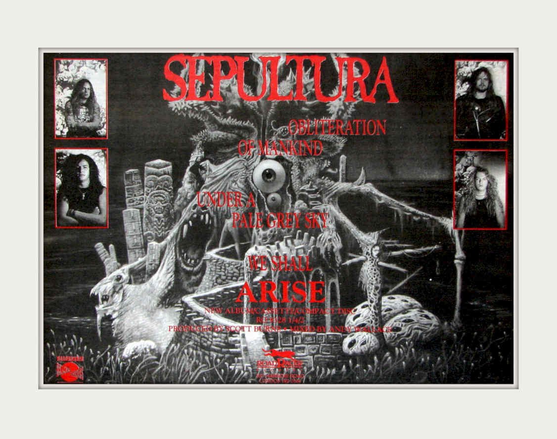Sepultura Obeliteration Mankind Vintage Retro Advert Poster A4 Photo Print