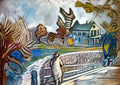 Serge Sudeikin view from the bridge Art A4 Photo Print