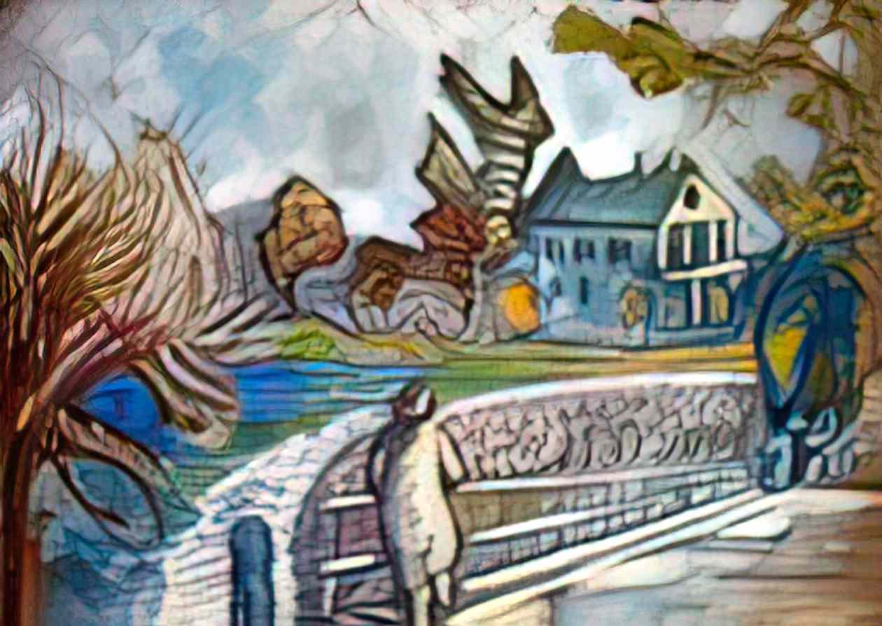 Serge Sudeikin view from the bridge Art A4 Photo Print