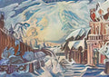 Serge Sudeikin winter fantasy Art A4 Photo Print