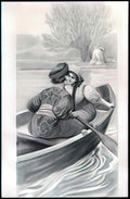 Sergey Solomko couple in the boat Art A4 Photo Print