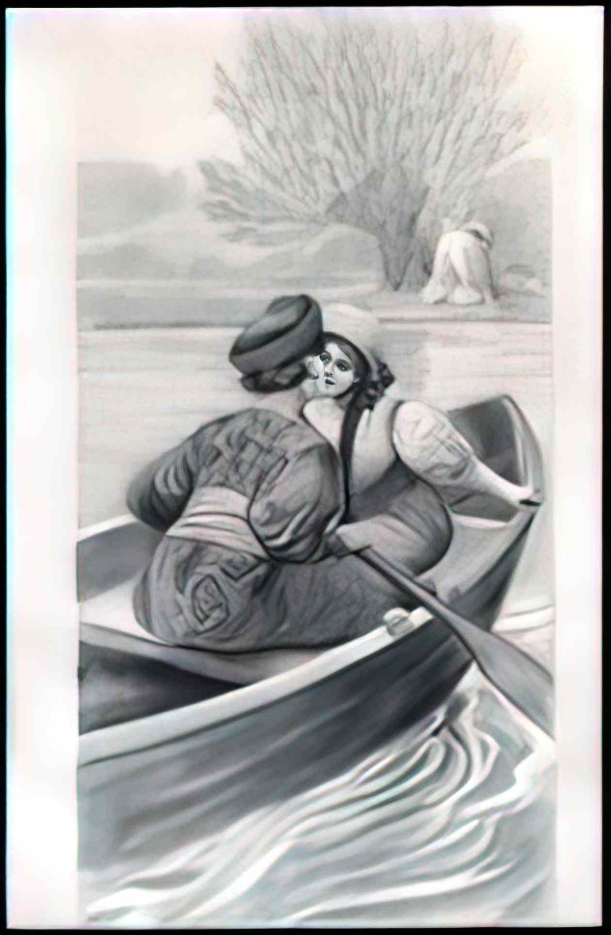 Sergey Solomko couple in the boat Art A4 Photo Print