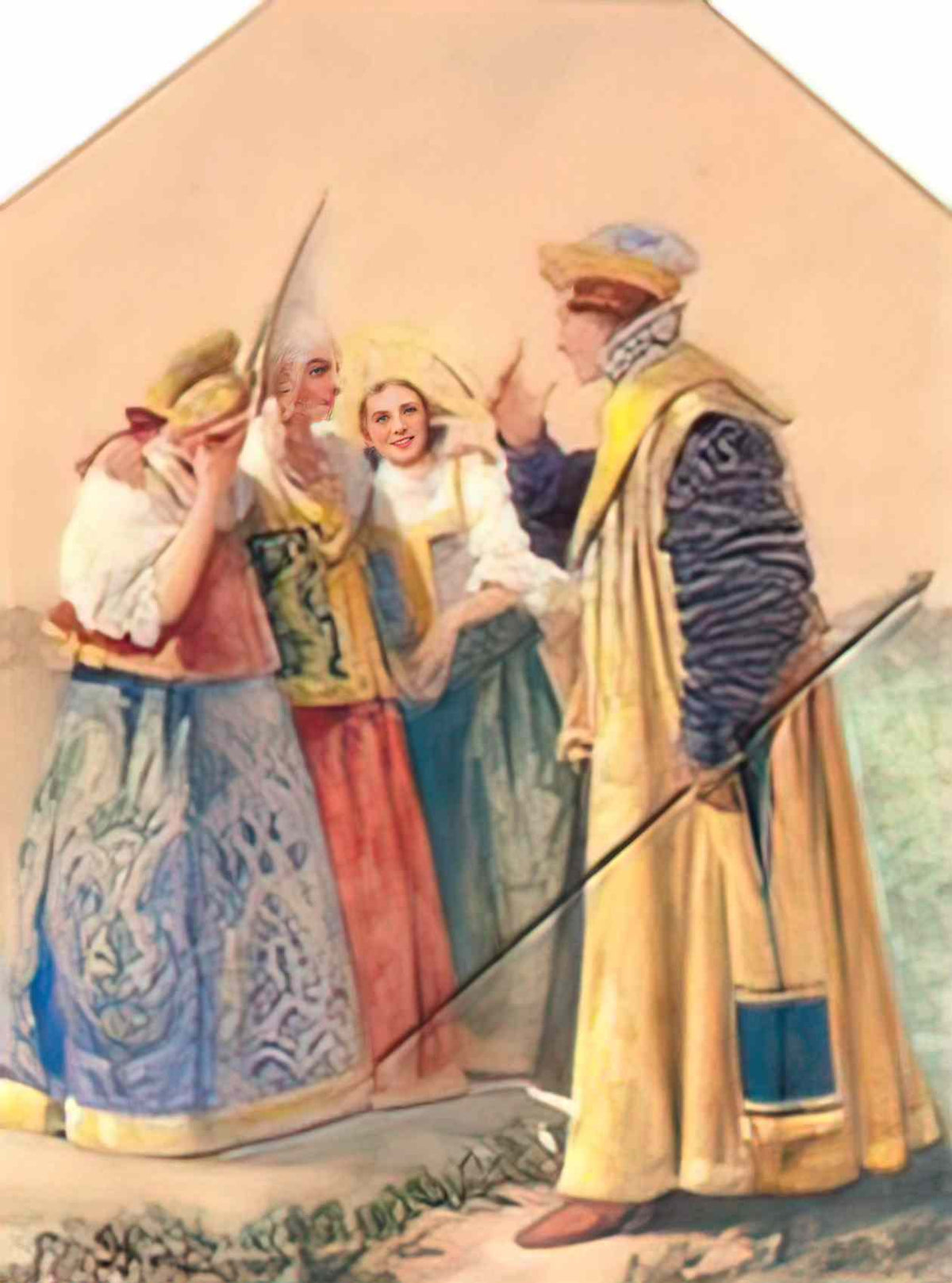 Sergey Solomko flirting boyar Art A4 Photo Print