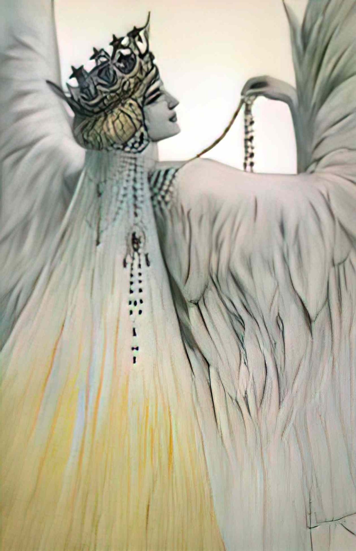 Sergey Solomko maria swan white Art A4 Photo Print