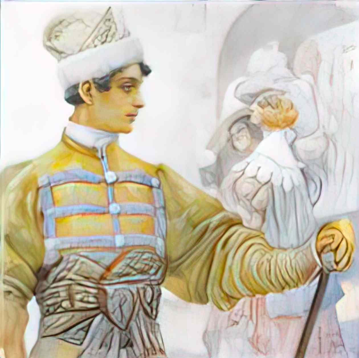 Sergey Solomko meeting Art A4 Photo Print