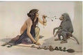 Sergey Solomko the girl with monkey Art A4 Photo Print