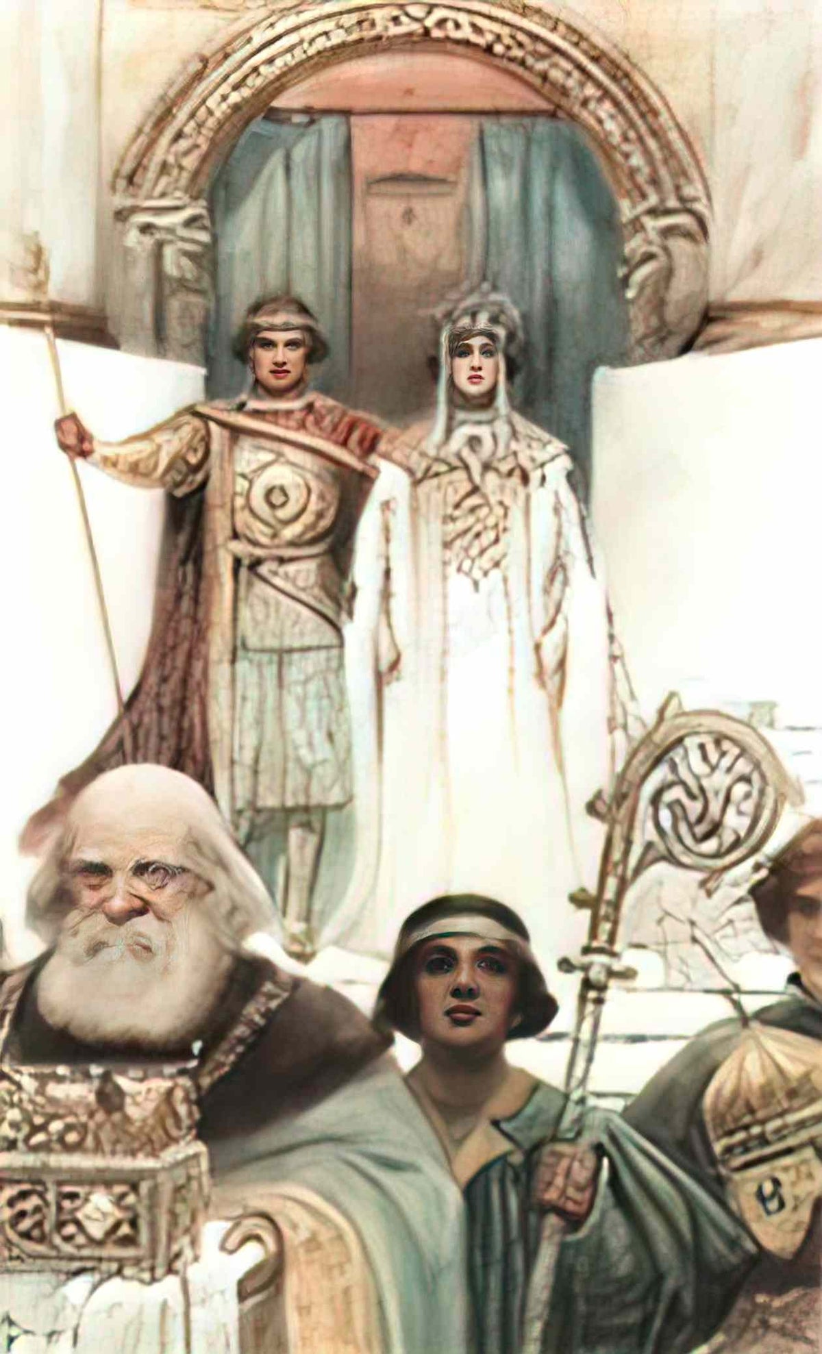 Sergey Solomko wedding ceremony middle ages 1909 Art A4 Photo Print