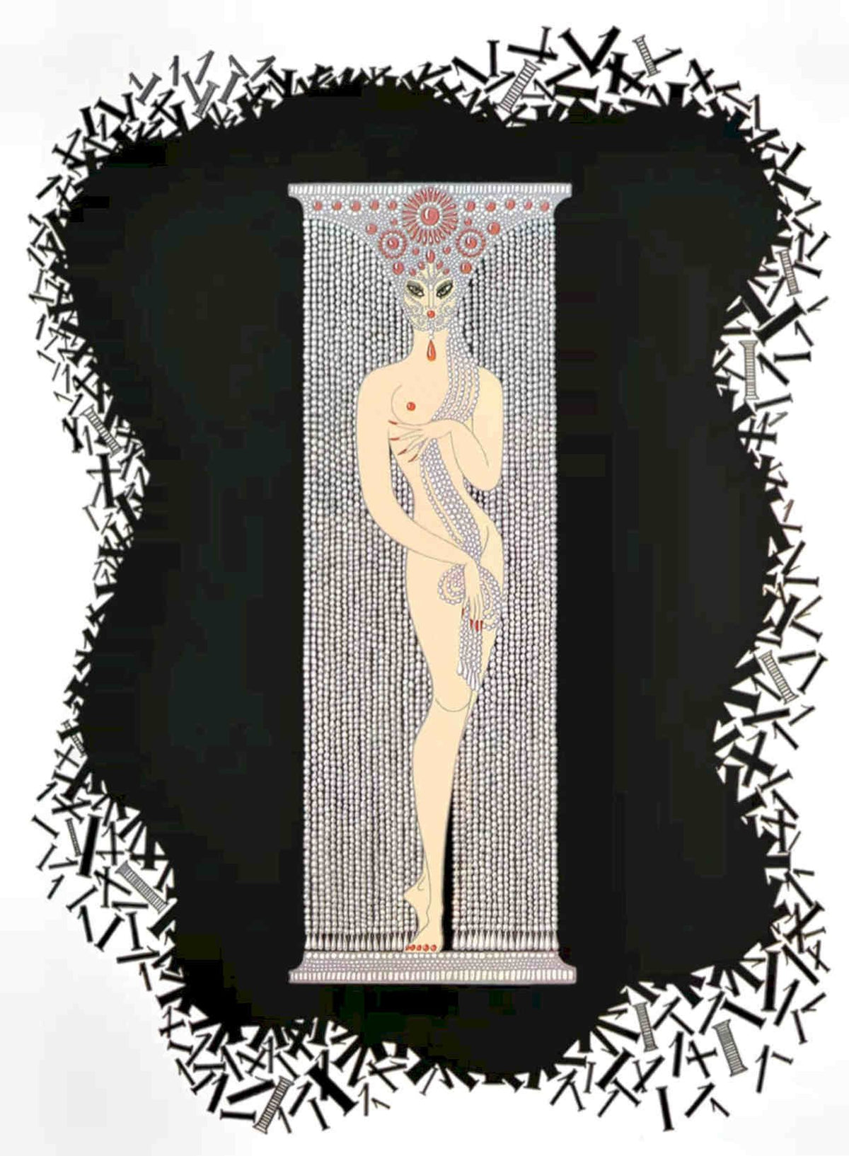 Serpent Column Female Vintage Retro Advert Poster A4 Photo Print