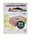 Serta Perfect Sleeper Vintage Retro Advert Poster A4 Photo Print