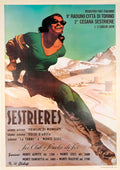 Sestrieres Advert A4 Photo Print