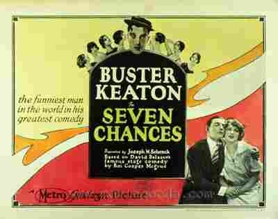 Seven Chances 02  film star poster A4 Photo Print