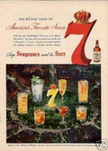 Seven Crown Whiskey Vintage Retro Advert Ads A4 Photo Print