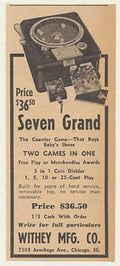 Seven Grand Game Vintage Retro Advert Ads A4 Photo Print