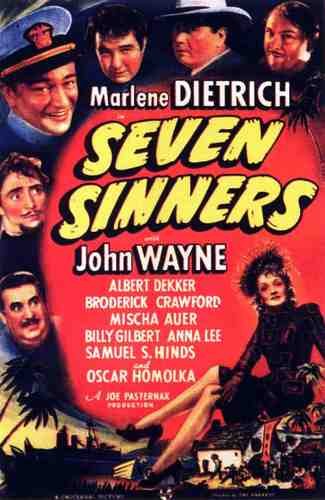 Seven Sinners 01 film star poster A4 Photo Print