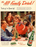 Seven Up Family 1 1950s Vintage Retro Advert Poster