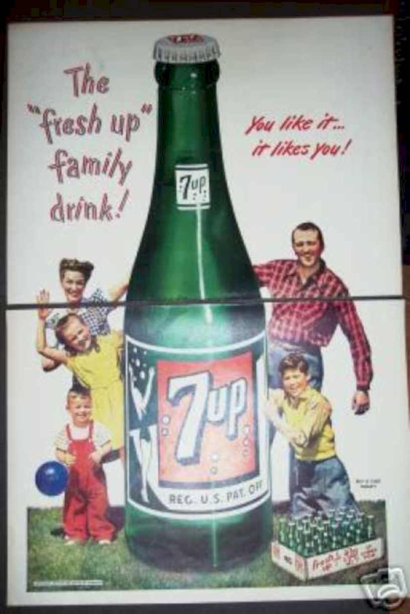 Seven Up Family 15 Vintage Retro Advert Ads A4 Photo Print