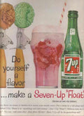 Seven Up Float Vintage Retro Advert Ads A4 Photo Print