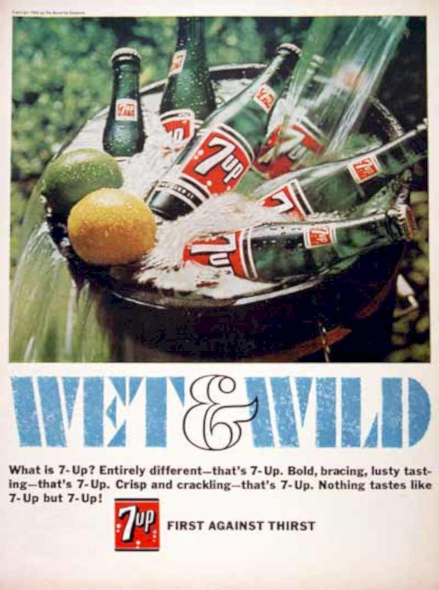 Seven Up Oranges 1 Vintage Retro Advert Ads A4 Photo Print
