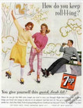 Seven Up Rollers Vintage Retro Advert Ads A4 Photo Print