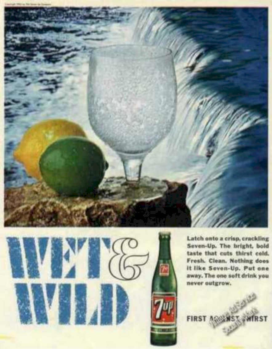 Seven Up Tropical Vintage Retro Advert Ads A4 Photo Print