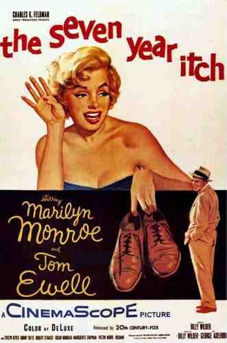  Seven Year Itch The 01 film star poster A4 Photo Print