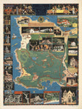 Seventeen Mile Drive Vintage Retro Advert Poster
