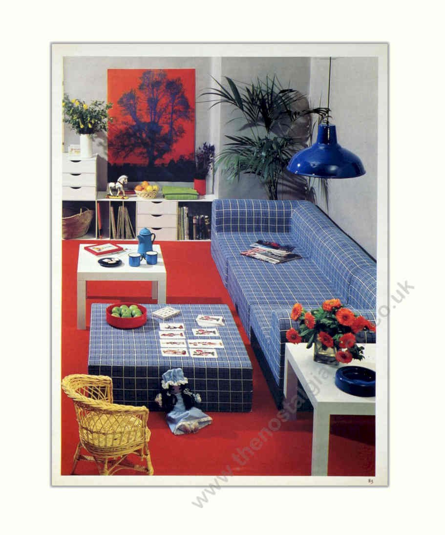 Seventies Living Room Vintage Retro Advert Poster A4 Photo Print