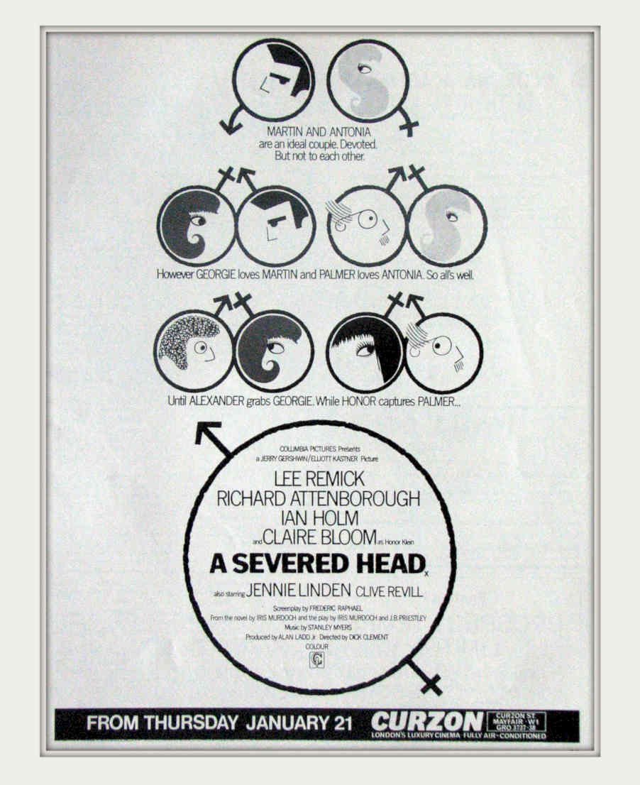 Severed Heads Cast Vintage Retro Advert Poster A4 Photo Print
