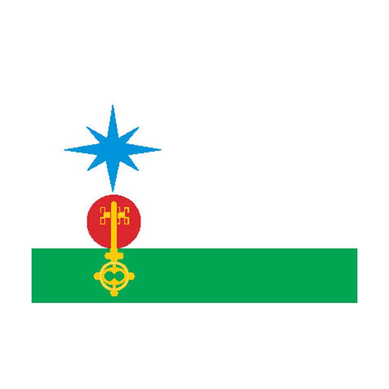 Severouralsk City Flag N5481 A4 Photo Print