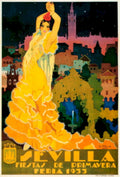 Sevilla Feria 1935 1930s Vintage Retro Advert Poster