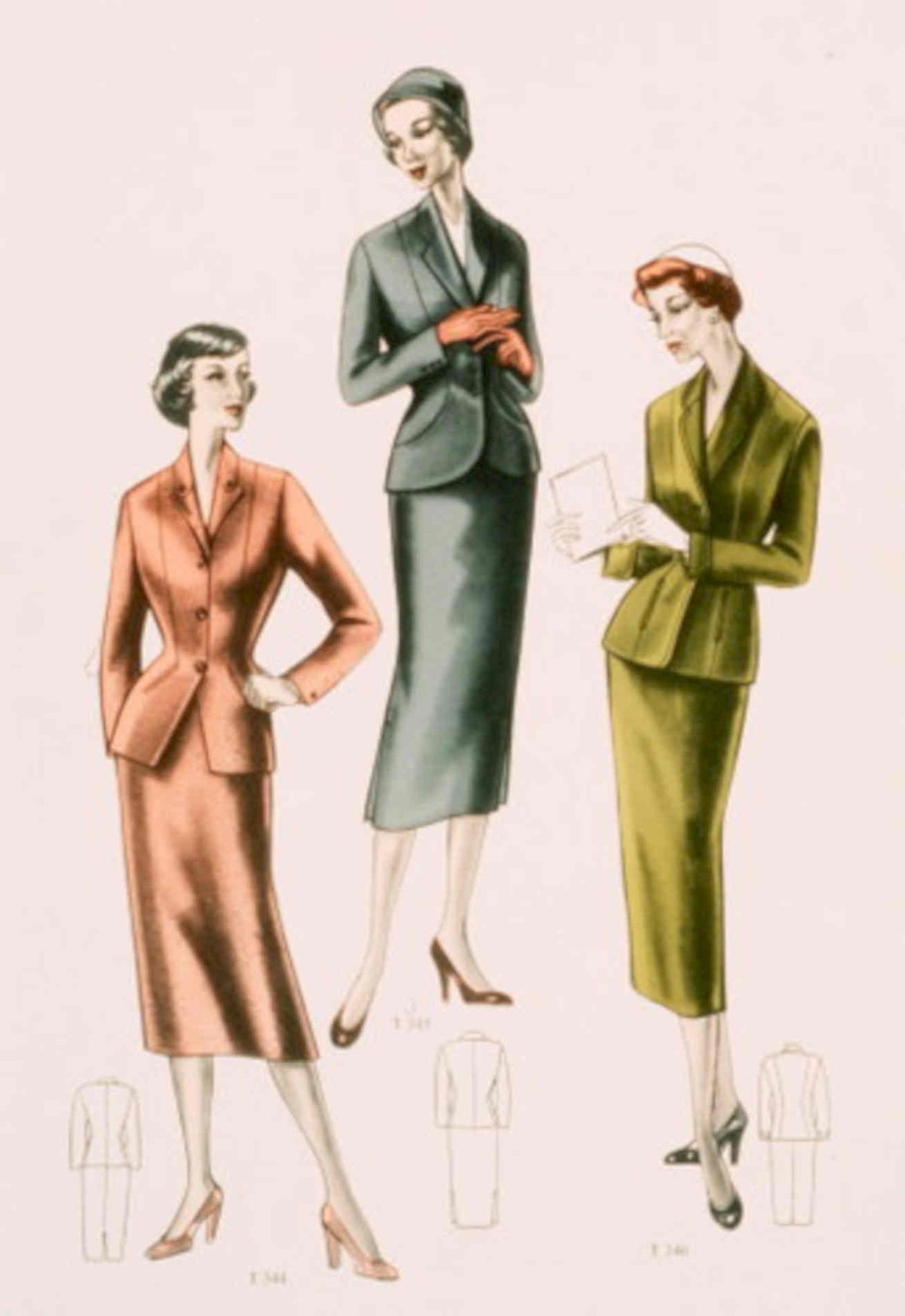 Sewing Patterns 1950s 1950s Vintage Retro Advert Poster