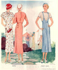 Sewing Patterns Women 1930s Vintage Retro Advert Poster