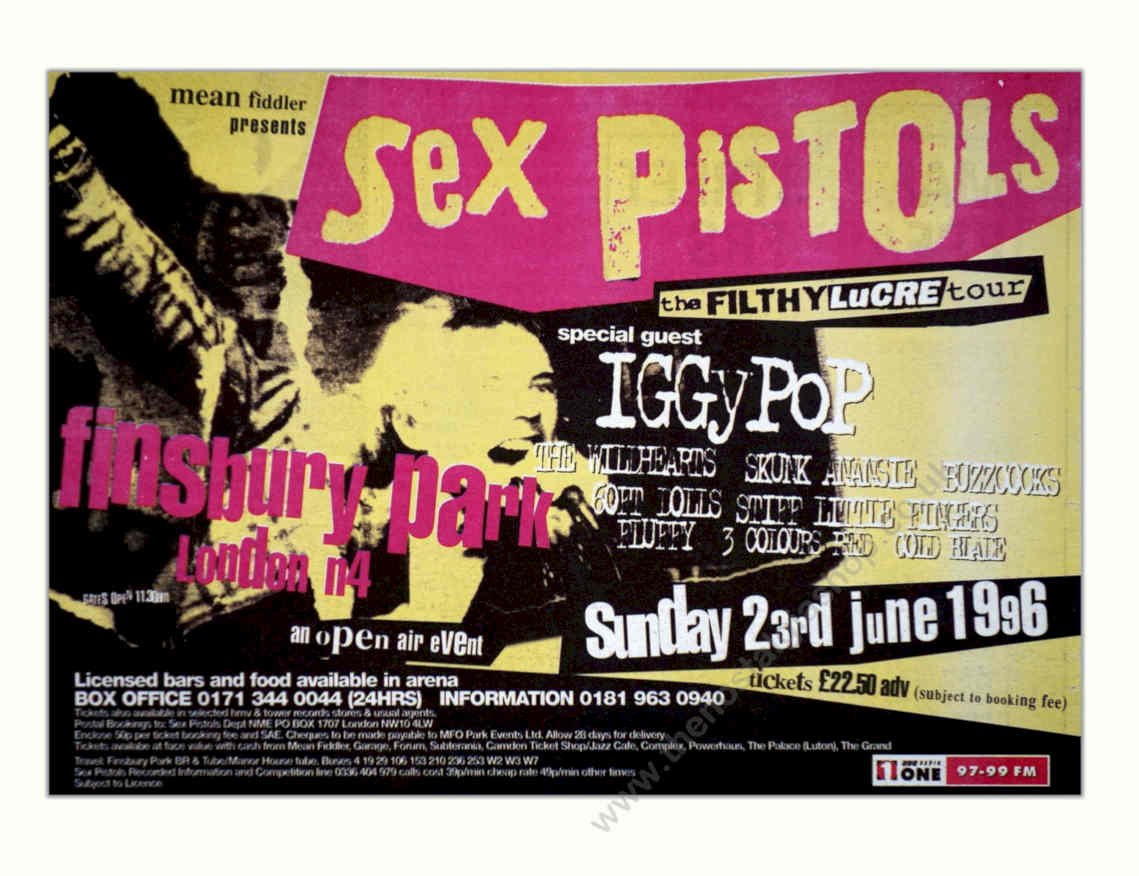 Sex Pistols Filthylucre 1 Vintage Retro Advert Poster A4 Photo Print