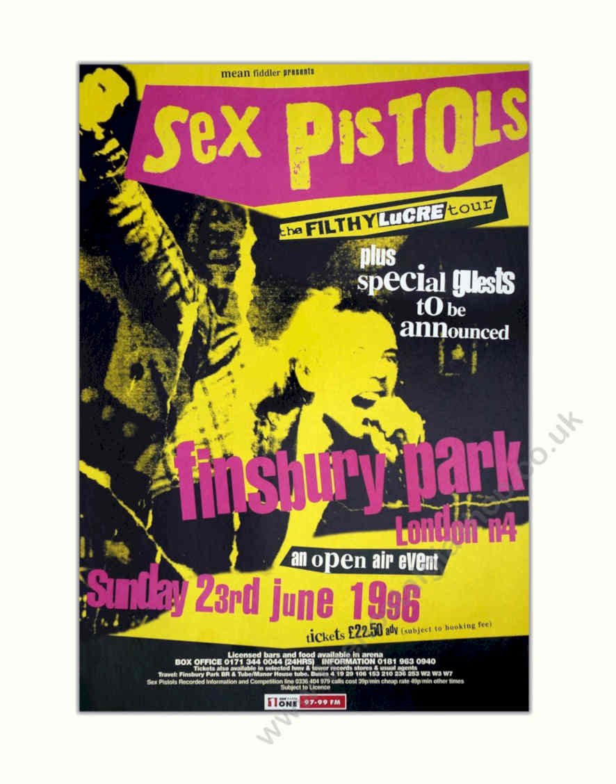 Sex Pistols Filthylucre Vintage Retro Advert Poster A4 Photo Print