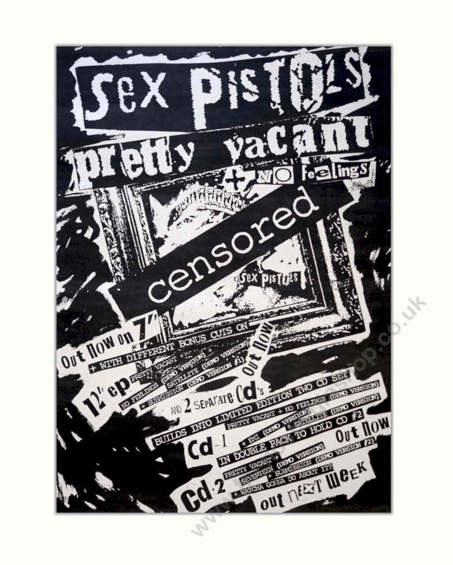 Sex Pistols Pretty Vintage Retro Advert Poster A4 Photo Print