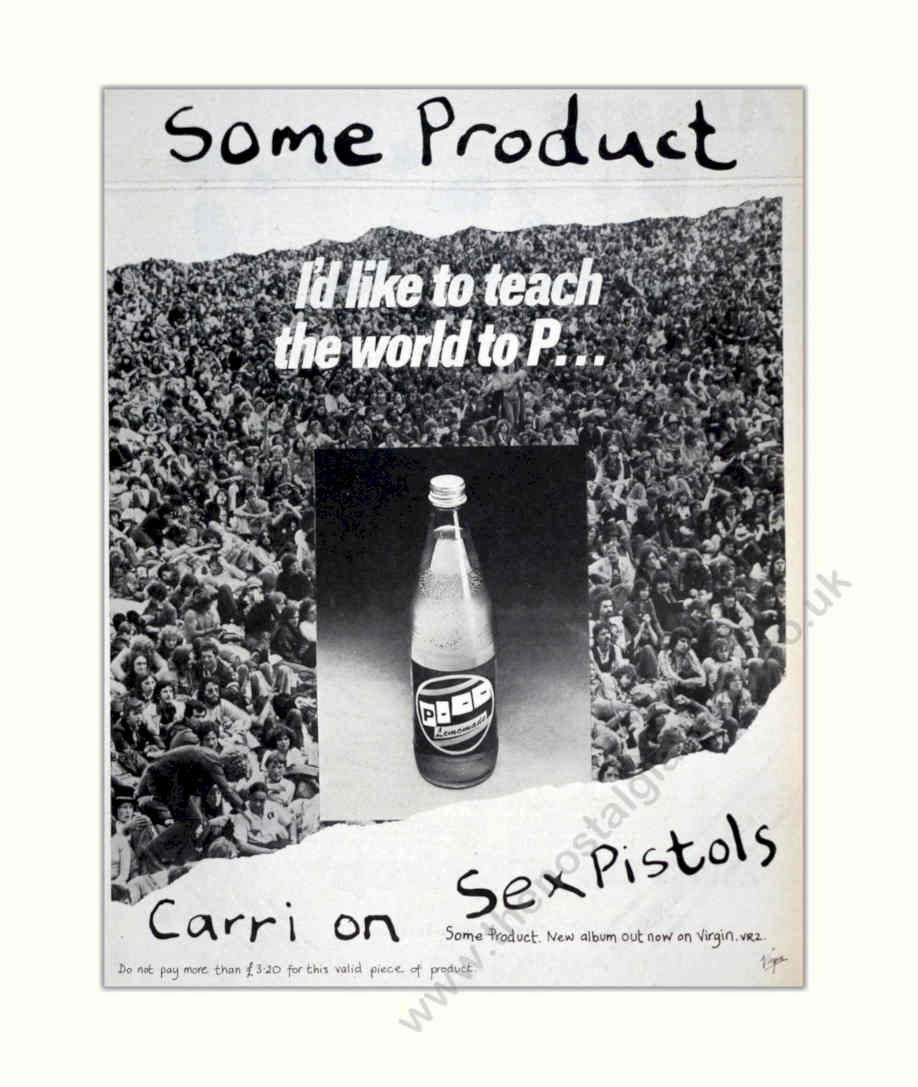 Sex Pistols Some Vintage Retro Advert Poster A4 Photo Print