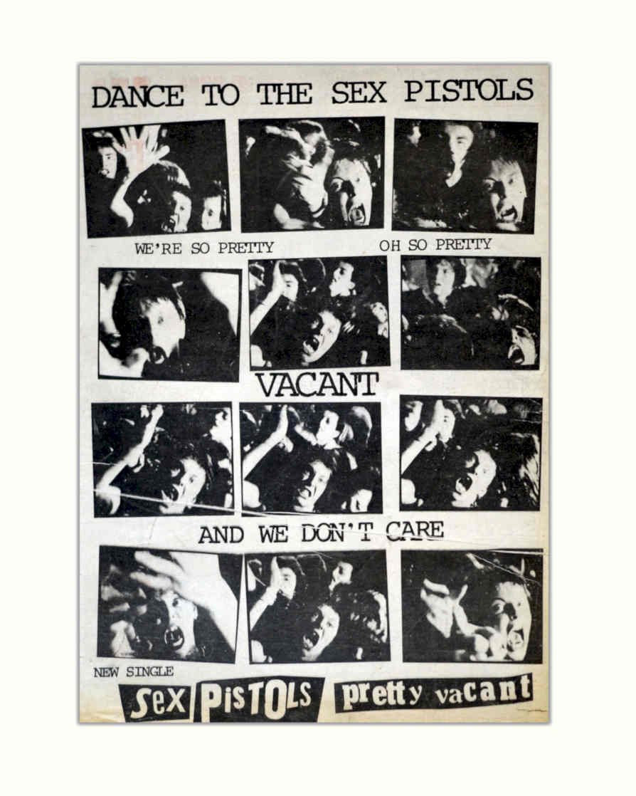 Sex Pistols Vinyl Vintage Retro Advert Poster A4 Photo Print
