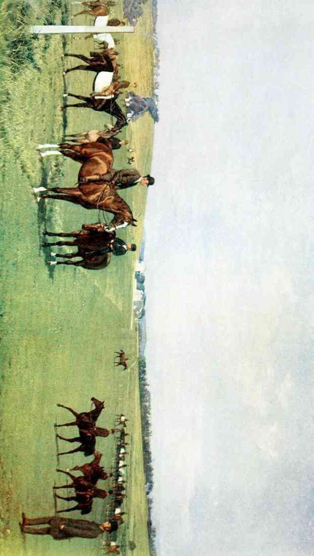 Sextie W 1821 1887 The Racing World and its Inhabitants 1904 A remininiscence of Danebury A4 Photo Print