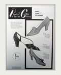 Sexton Shoes Hermos Vintage Retro Advert Poster A4 Photo Print