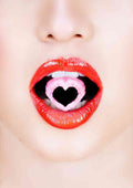 Sexy Food Eat Heart Sweet Red Lips A4 Photo Print